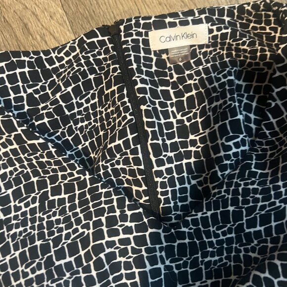 Calvin Klein black and white patterned Jumpsuit size 6 - Picture 8 of 10